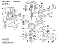 Bosch 0 603 281 742 PFZ 550 PE Hw-Elt-Pendulum Sabre Saw 240 V / GB Spare Parts PFZ550PE